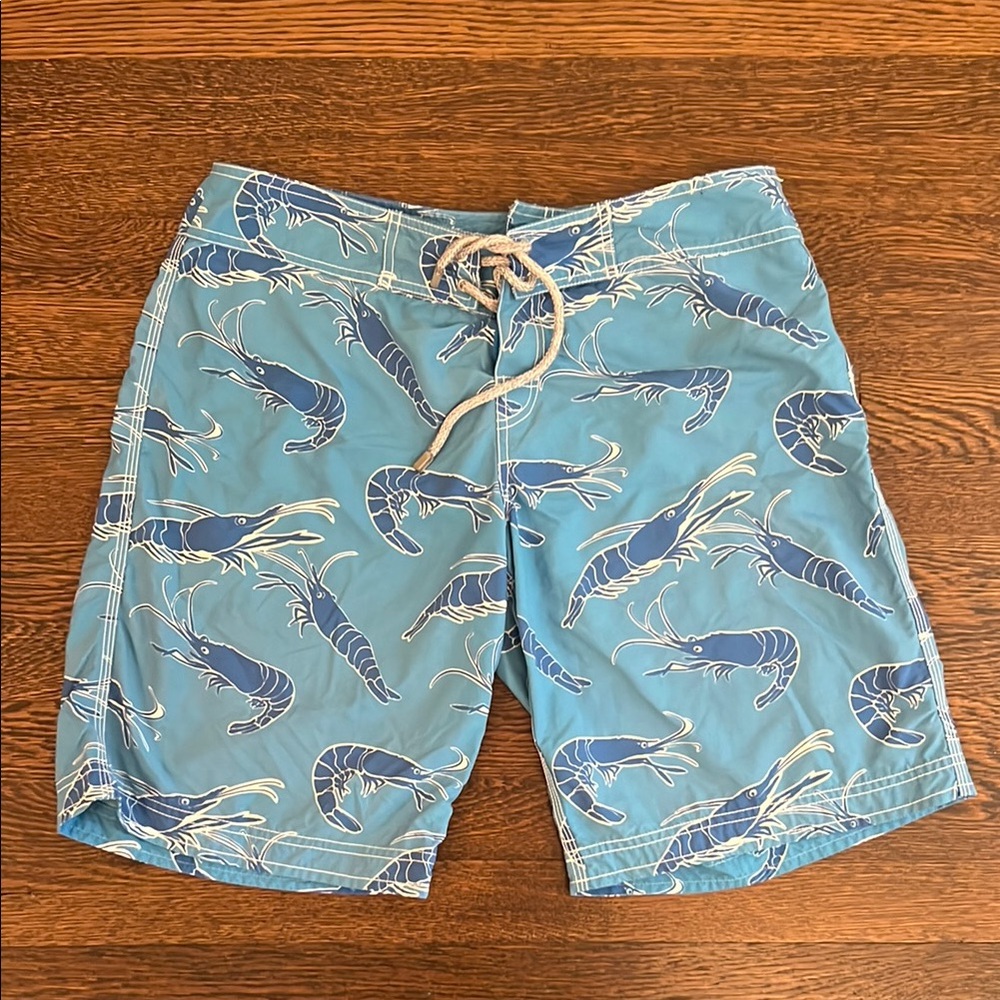 Vilebrequin Blue Shrimp Print Swim Shorts
